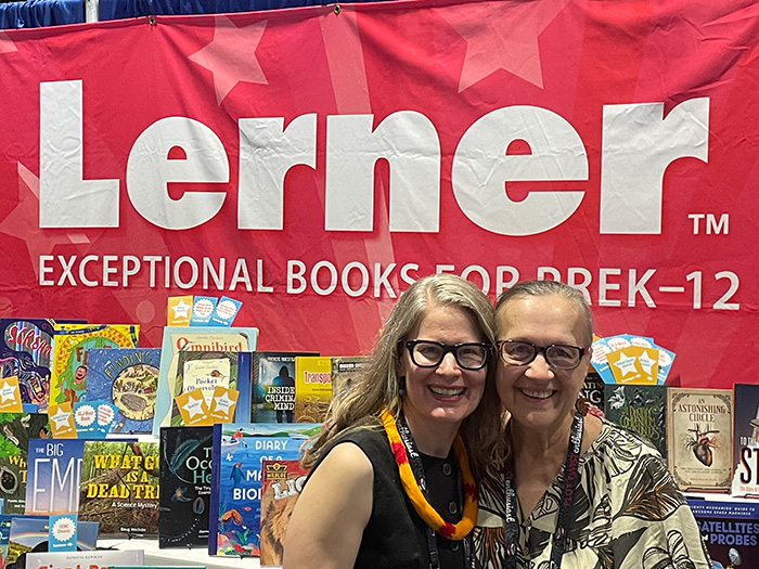 Carol Hinz and Kamalani Hurley in the Lerner booth at ALA 2026